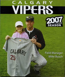 Calgary Vipers 2007 pocket schedule