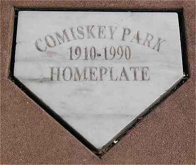Photo of commemorative home plate