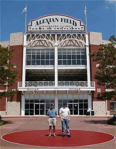 Trumpet Guy & Silent Bob in front of Alexian Field