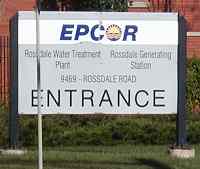 Photo or EPCOR plant sign