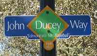 Photo of John Ducey Way sign