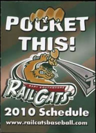 2010 RailCats Pocket Schedule
