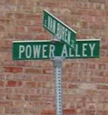 Photo of Power Alley street sign