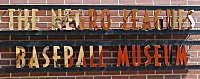 Photo of Negro Leagues Baseball  Museum sign