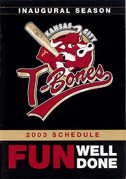 2003 T-Bones pocket schedule
