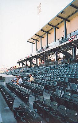 Photo of grandstand seating