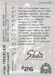 Sioux Falls Canaries  card back