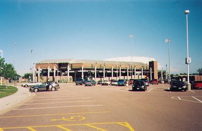 Photo of west parking lot