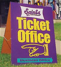 Phot of Ticket Office sign