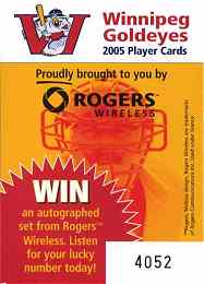 Rogers Wireless promo card
