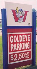Photo of Goldeye parking sign
