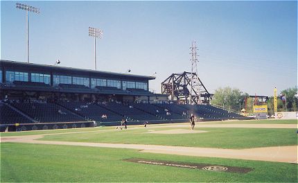 Photo of third base grandstand